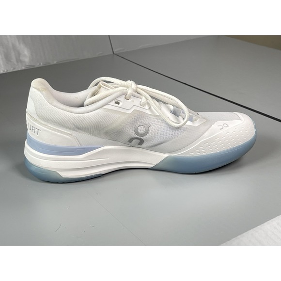 On Cloud Roger Advantage Pro Shoes Womens Size 7.5 White Chambray Tennis - Picture 10 of 12